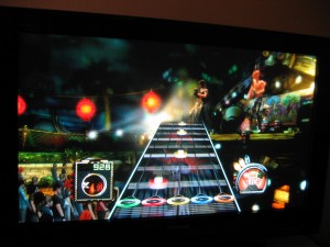 What the screen of the Sony Playstation 3 looks like as Big Geoff SHREDS.