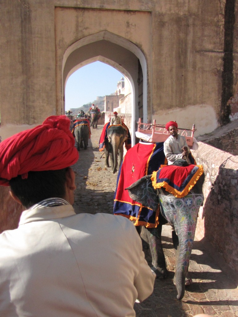 The gates are large enough for two elephants to pass side by side - just