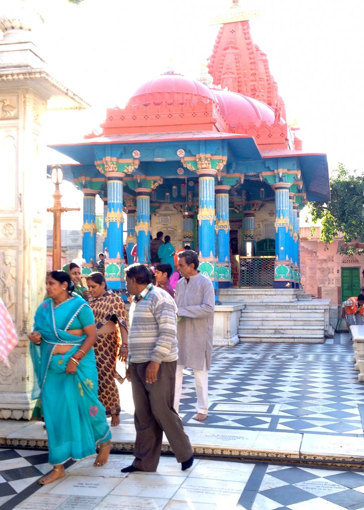Brahma temple in Pushkar. The only temple to Brahma in India.