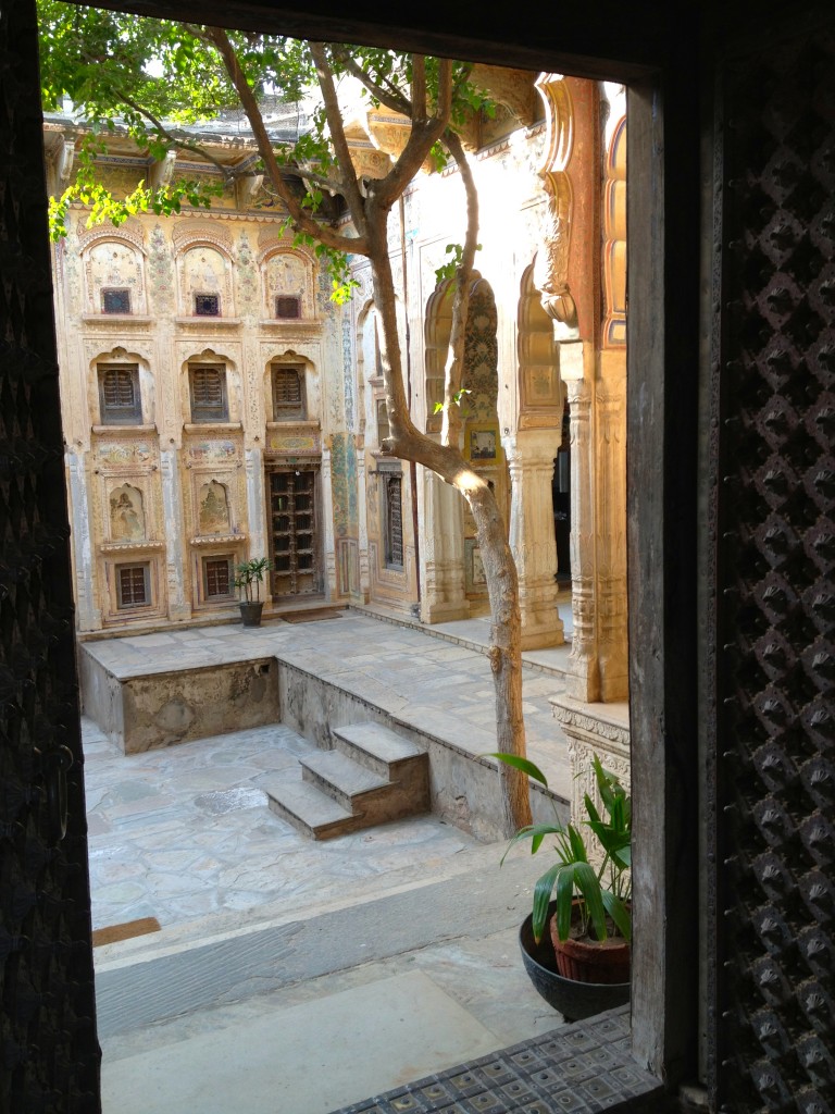 Inside courtyard at Vivaana