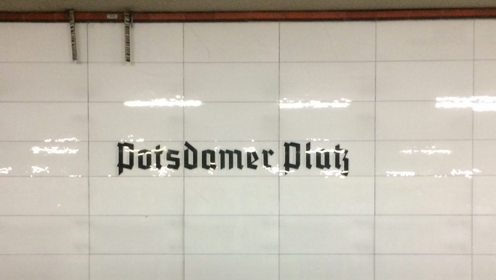 They cleaned the tiles and now I can't read the station name :)